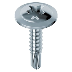 vendita online Vite autoperforante testa fungo flangiata larga (ffll) cava ph zincata bianca Viti Mustad